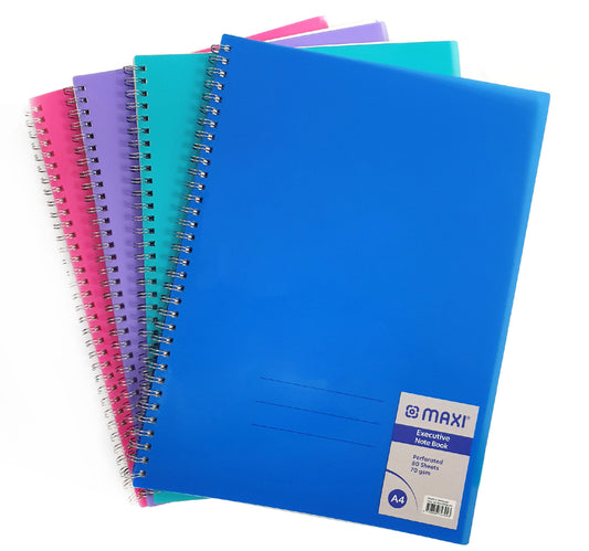 Maxi Perforated Polypropylene Executive A4 Size Notebook, 80 Sheets