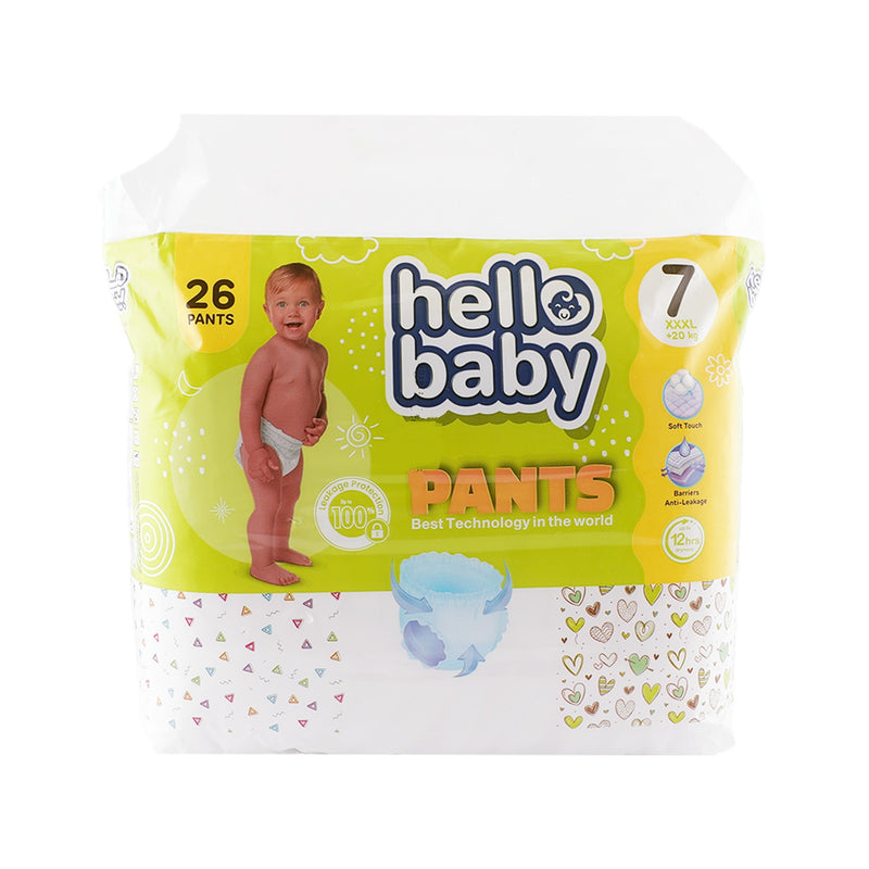 Hello Baby Diaper Pants Size 7 XXXL +20 kg 26 pcs