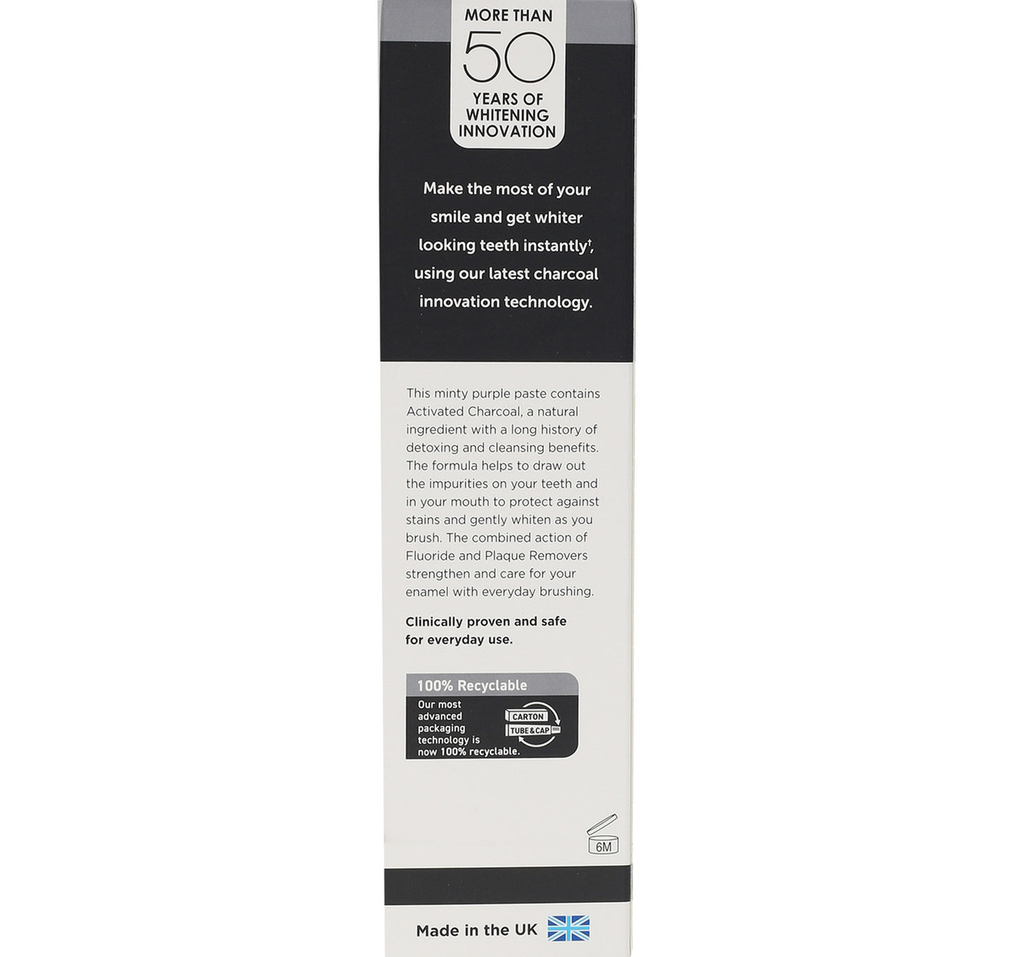 Pearl Drops Daily Whitening Toothpaste Charcoal 75 ml