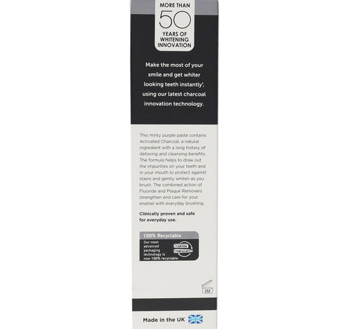 Pearl Drops Daily Whitening Toothpaste Charcoal 75 ml