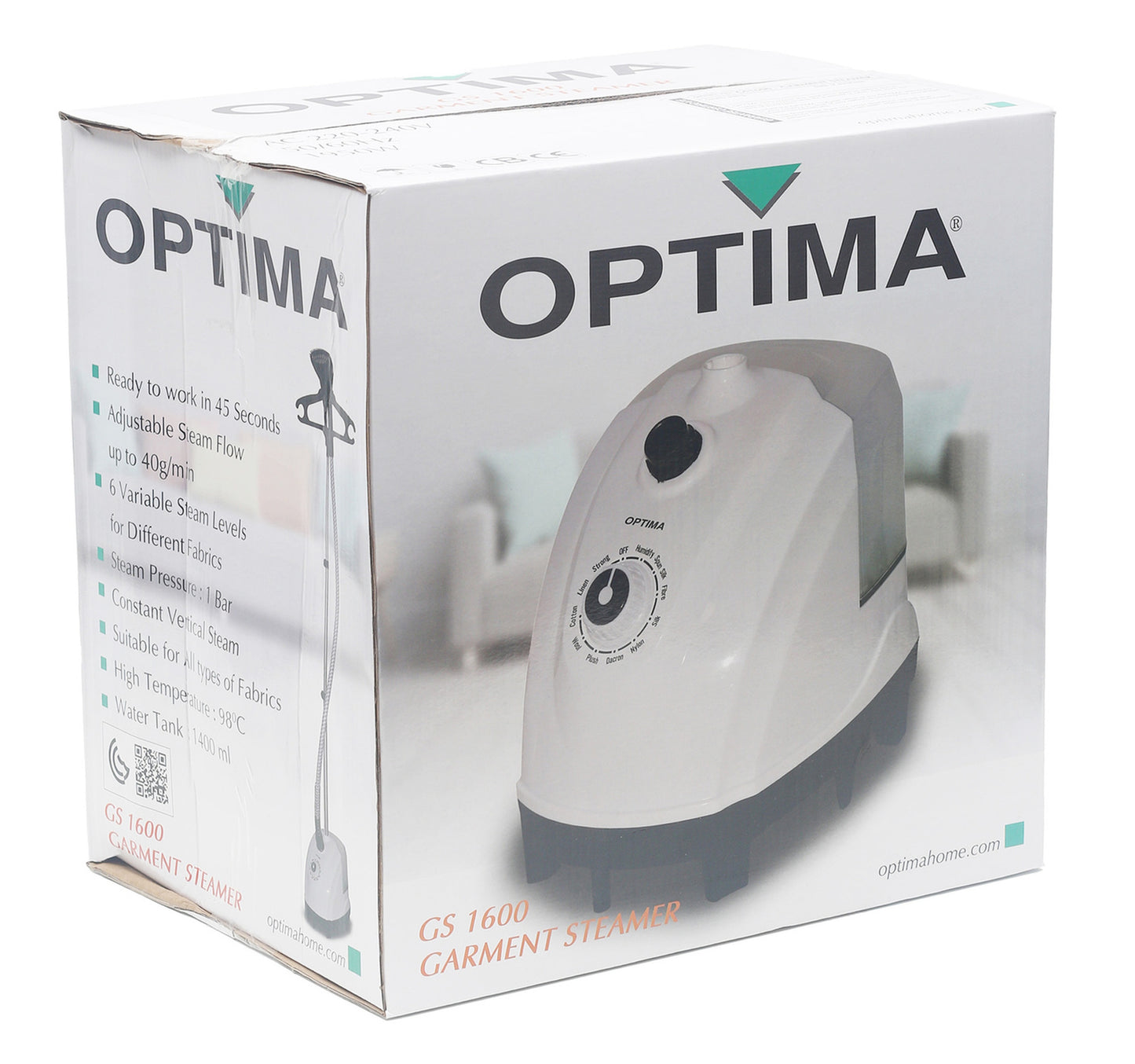 Optima Garment Steamer GS1600 1580W