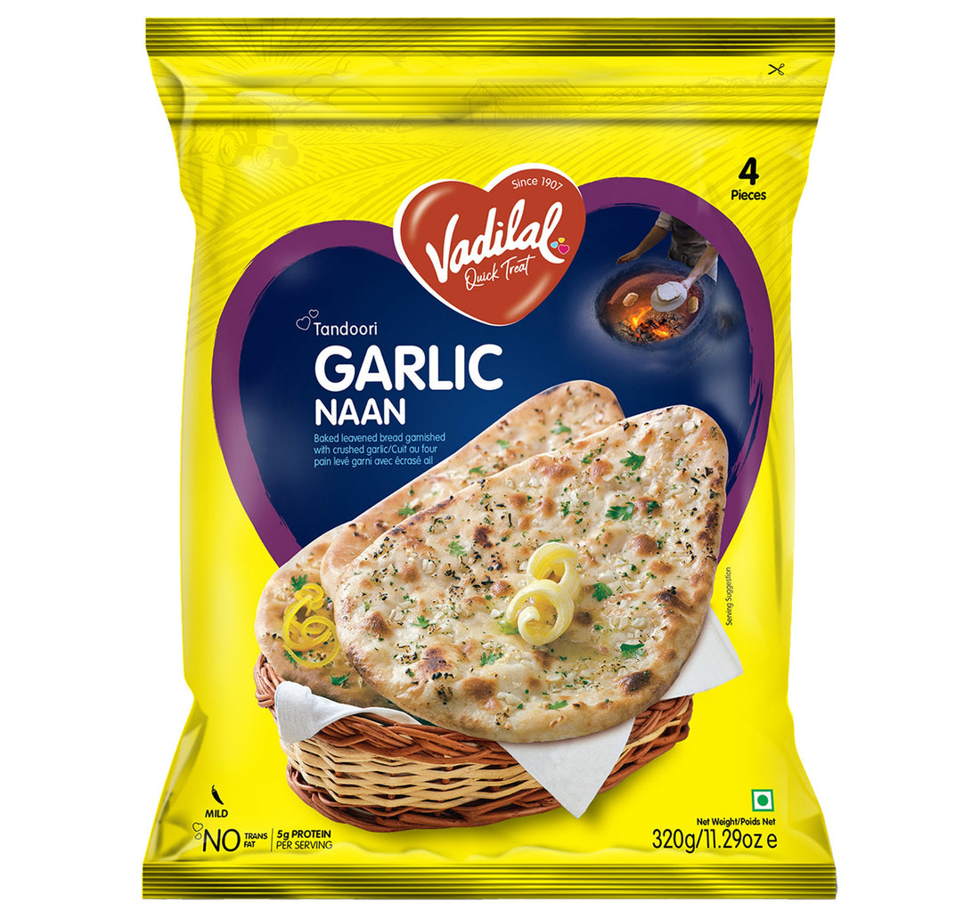 Vadilal Garlic Naan 4 pcs 320 g