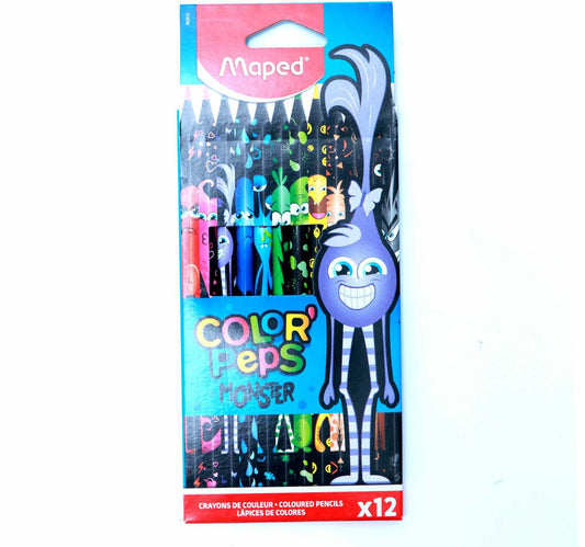 Maped Color'Peps Monster Coloured Pencils 12's