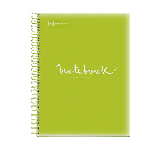 Miquelrius Notebook Spiral 5 Subject A4 120 Sheets 48566-55 Assorted