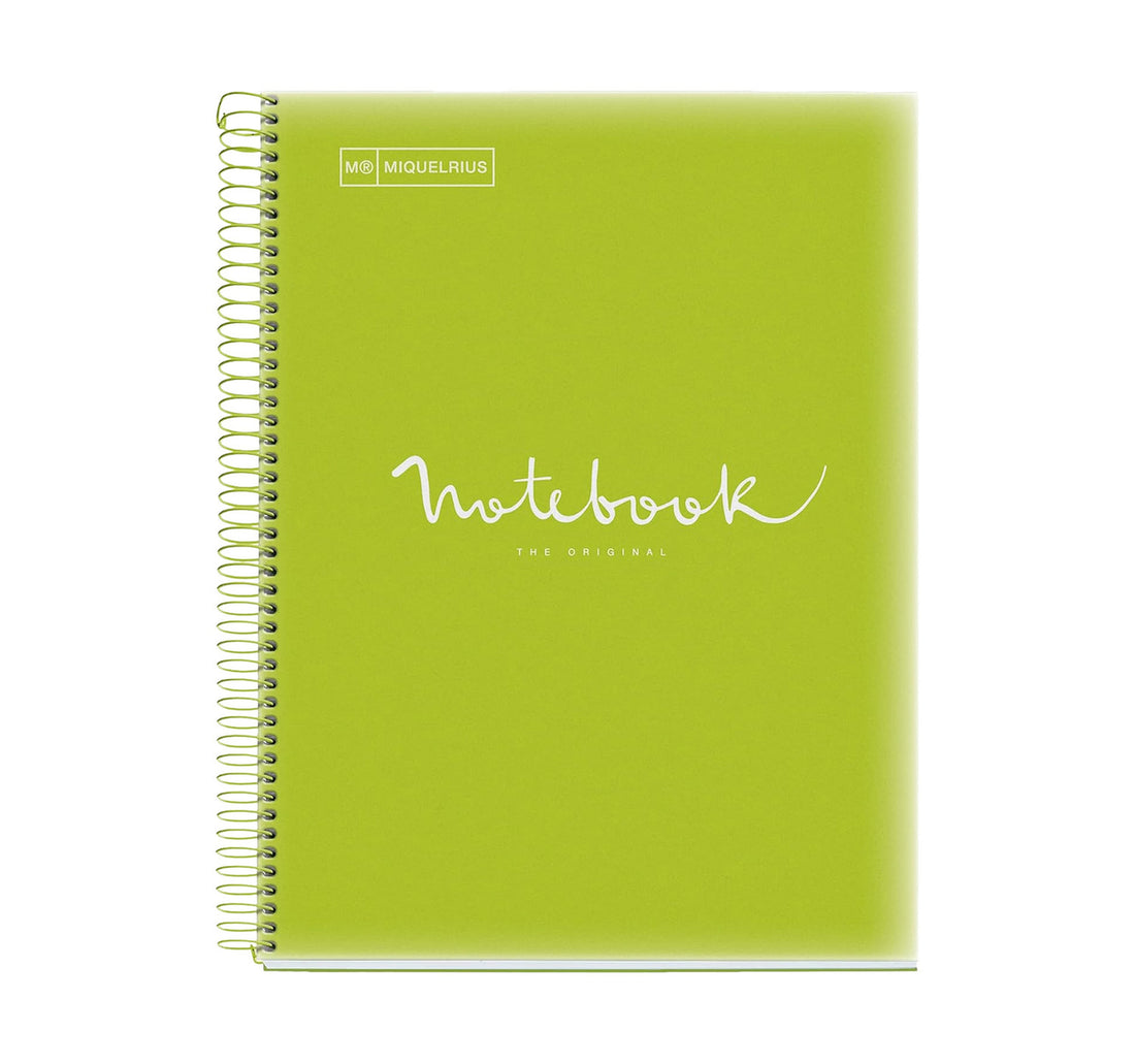 Miquelrius Notebook Spiral 5 Subject A4 120 Sheets 48566-55 Assorted