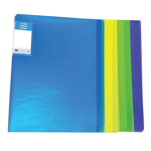 Maxi Display Book A4 30Pockts MXDB30 Assorted Colors 1Pc