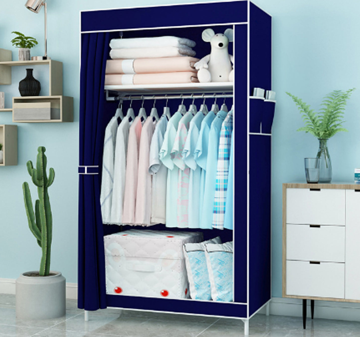 Maple Leaf Non-Woven Fabric Wardrobe, Foldable Storage Organizer 1004