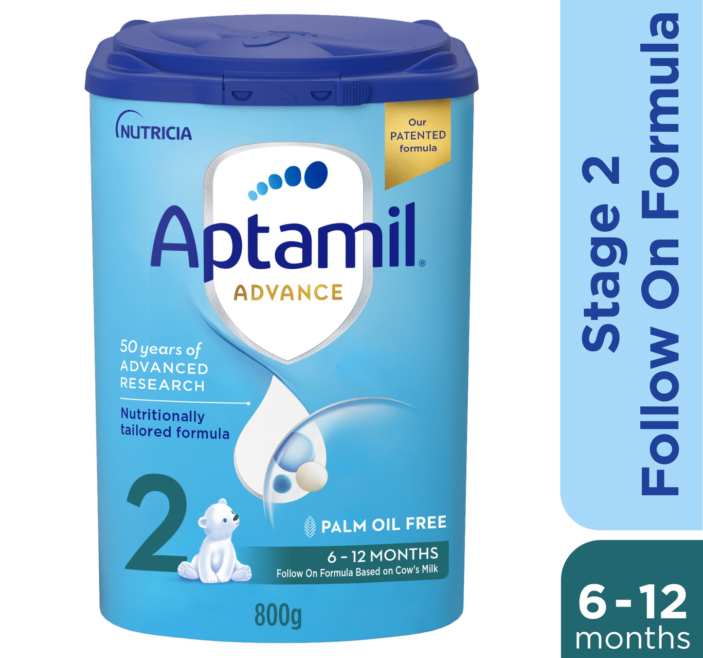 تركيبة متابعة أبتاميل أدفانس المرحلة الثانية من عمر 6 إلى 12 شهرًا، 800 جرام