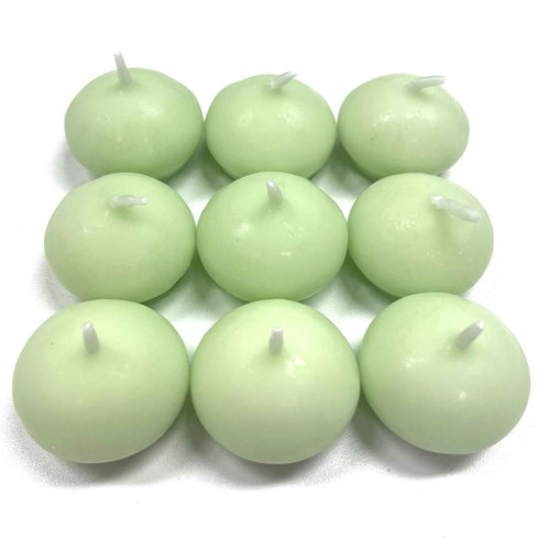 Maple Leaf Scented Floating Candle Set 9pcs Green Jasmine