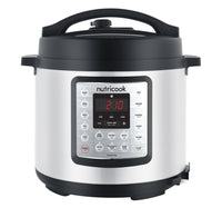 Nutricook Smart Pot Eko 9 in 1 Electric Pressure Cooker, 6 L, 1000 W, 14 Smart Programs, Stainless Steel, NC-SPEK6
