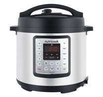 Nutricook Smart Pot Eko 9 in 1 Electric Pressure Cooker, 6 L, 1000 W, 14 Smart Programs, Stainless Steel, NC-SPEK6