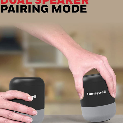 Honeywell Wireless Trueno U100 Bluetooth Speaker Duo, Grey, HC000112