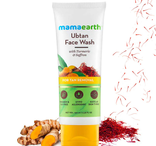 Mamaearth Ubtan Face Wash for Tan Removal 100 ml