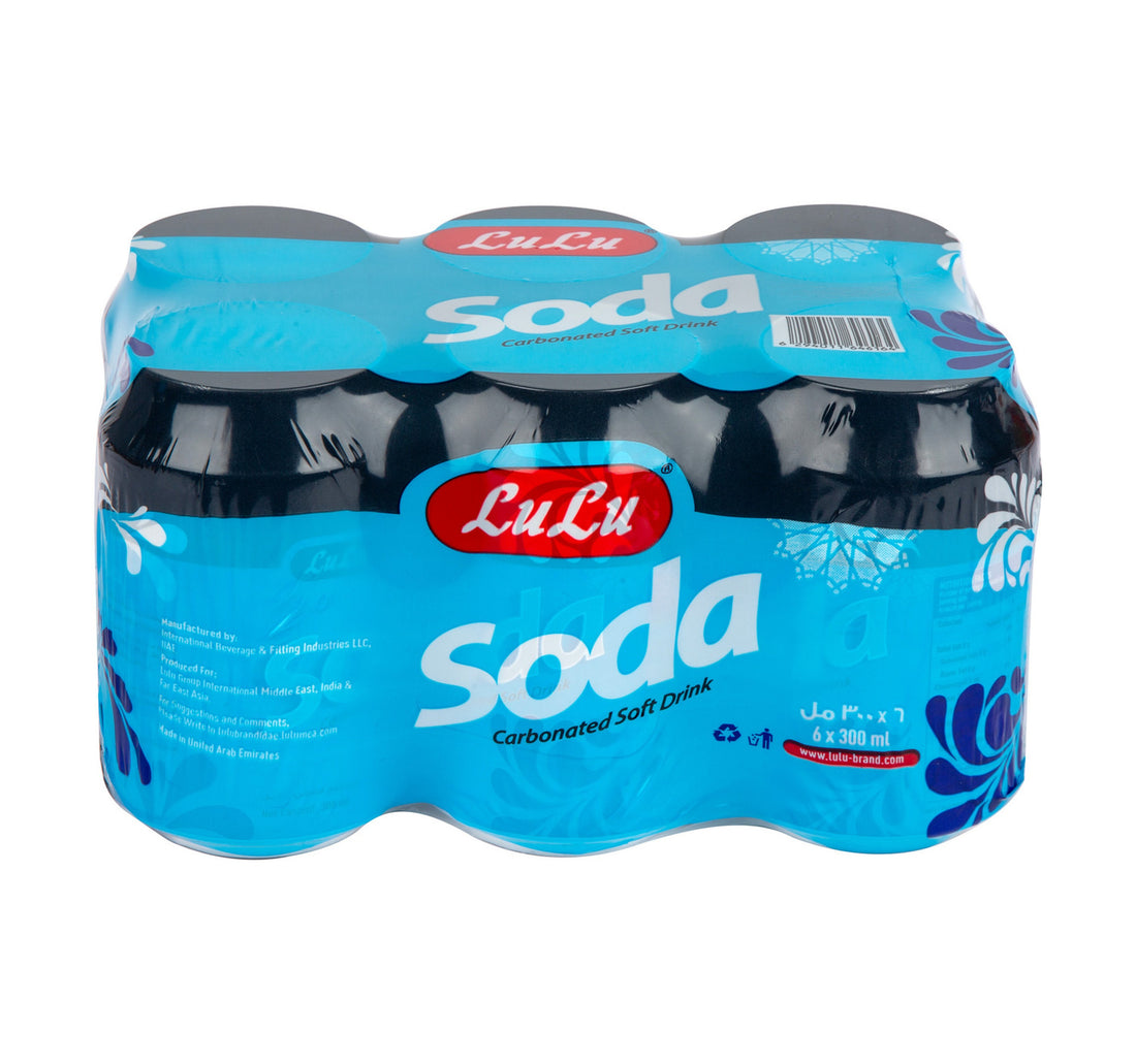 LuLu Soda Carbonated Soft Drink 6 x 300 ml