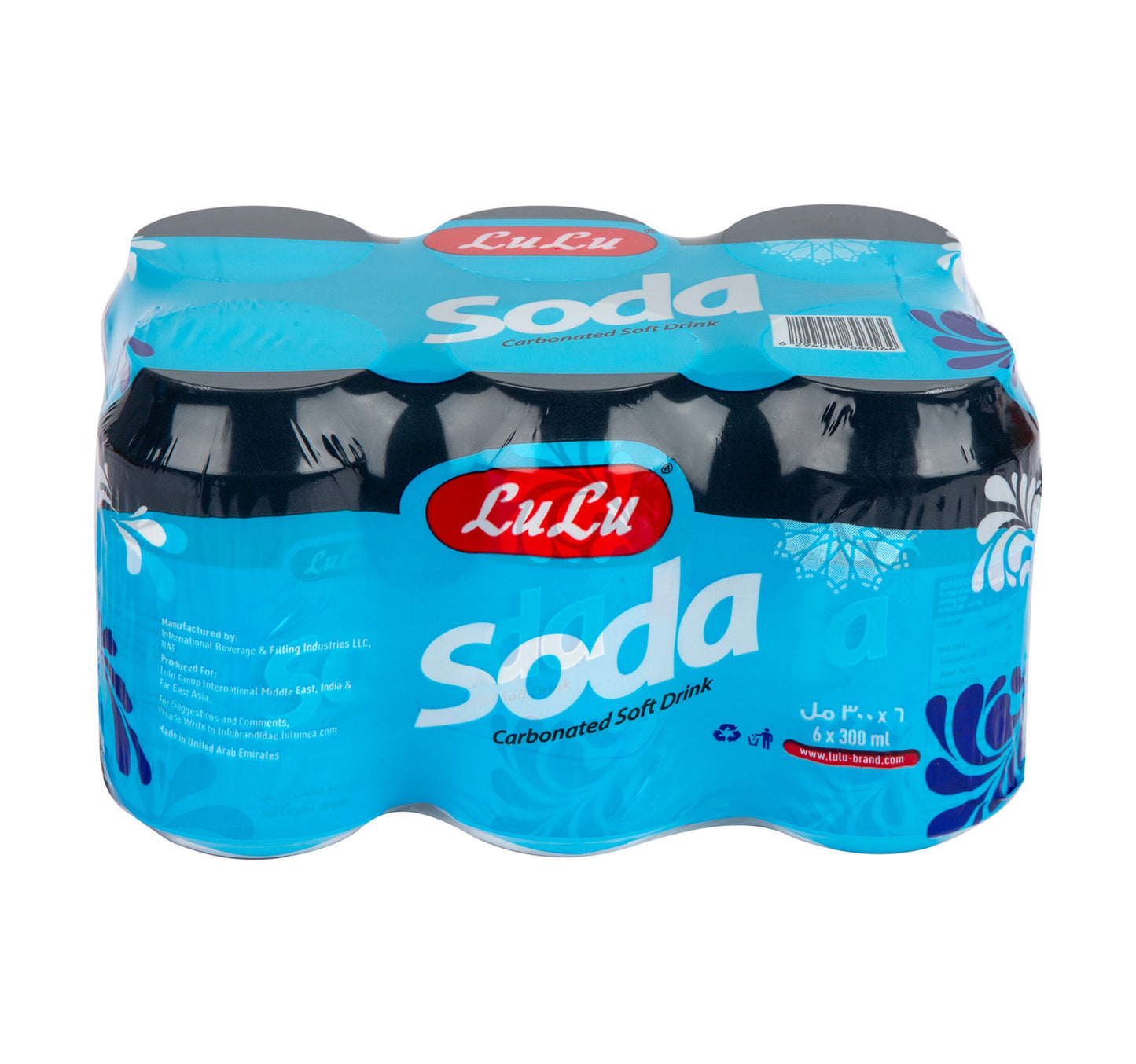 LuLu Soda Carbonated Soft Drink 6 x 300 ml