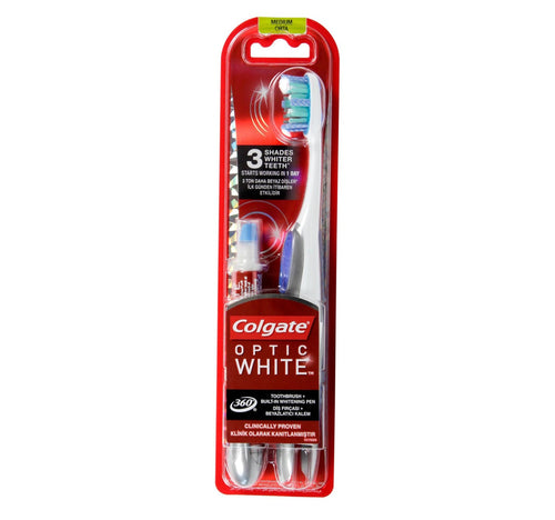 Colgate Optic White Toothbrush + Whitening Pen 2 pcs