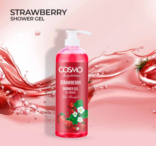 Cosmo Temptation Strawberry Shower Gel 1 Litre