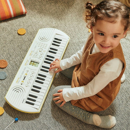 Casio Mini Keyboard with 44 keys, 100 Tones, 50 Rhythms, White, SA-80H2