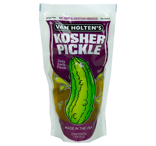 مخلل كوشير بنكهة الثوم الحارة من فان هولتن، 250 جم