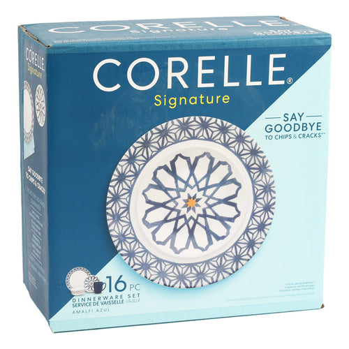 Corelle Dinner Set 16pcs Amalfi Azul 1135297