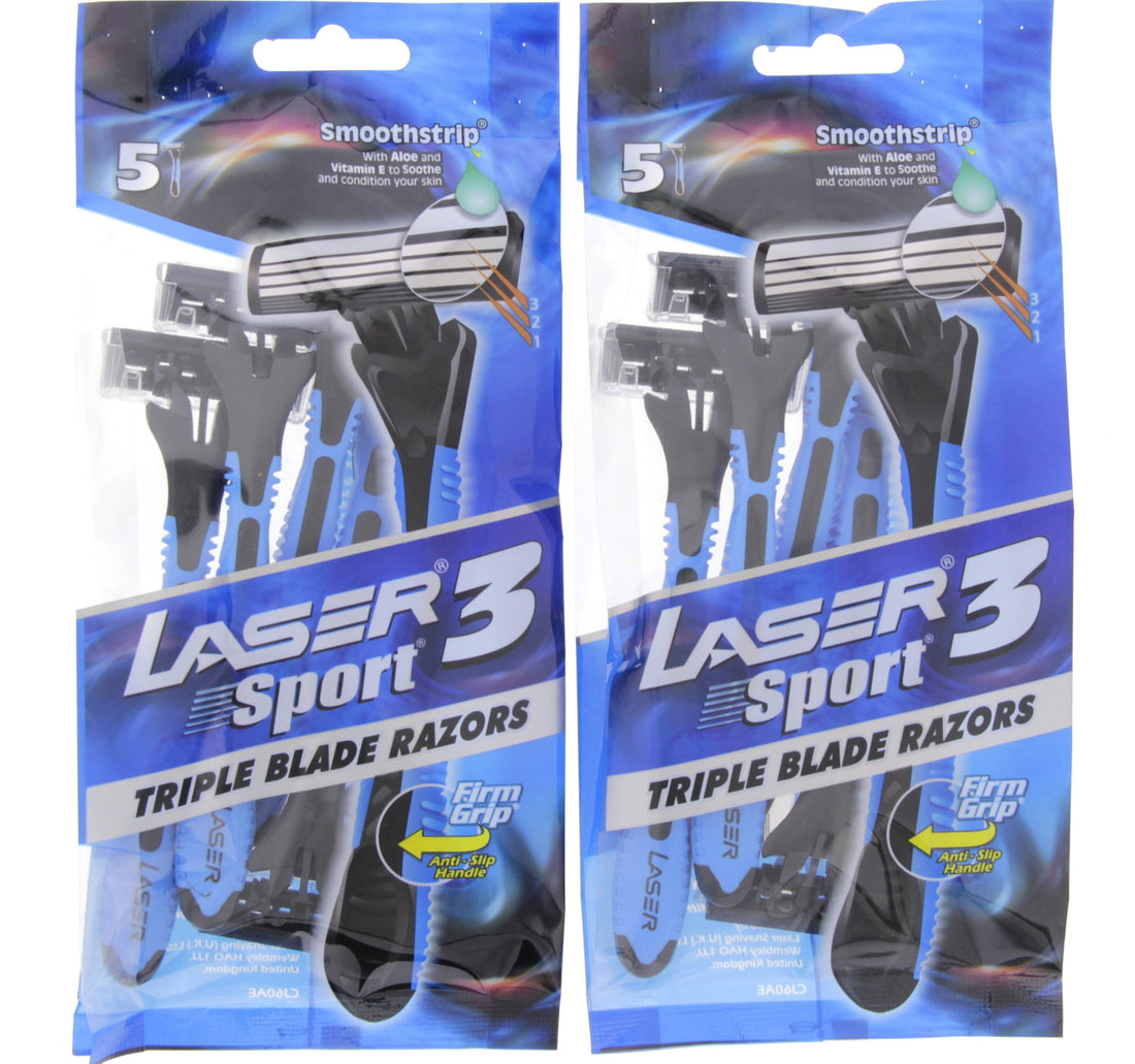 Laser Sport 3 Disposable Razor Value Pack 10 pcs
