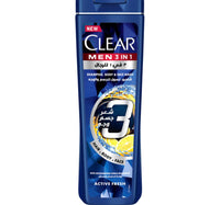 Clear Men 3in1 Active Fresh Shampoo Body & Face Wash 400 ml