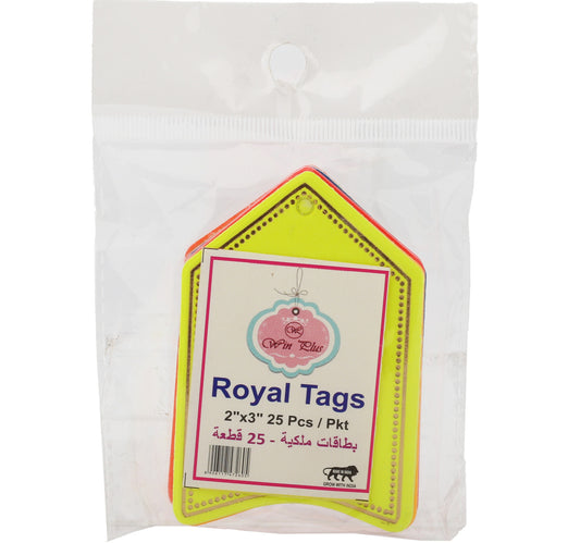 Win Plus Royal Gift Tags EX271 25pcs