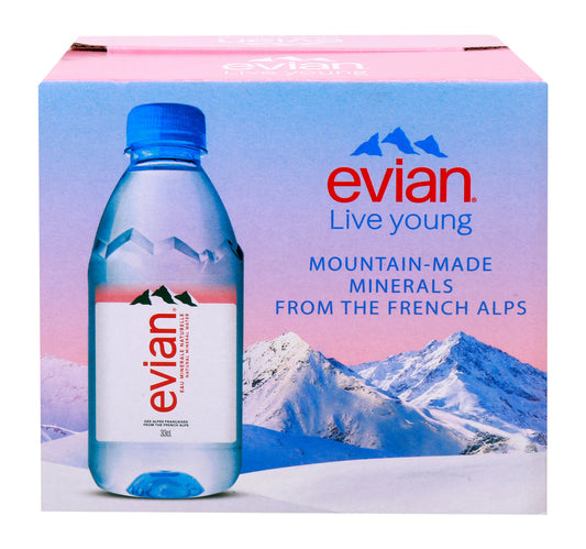 Evian Mineral Water 6 x 330 ml