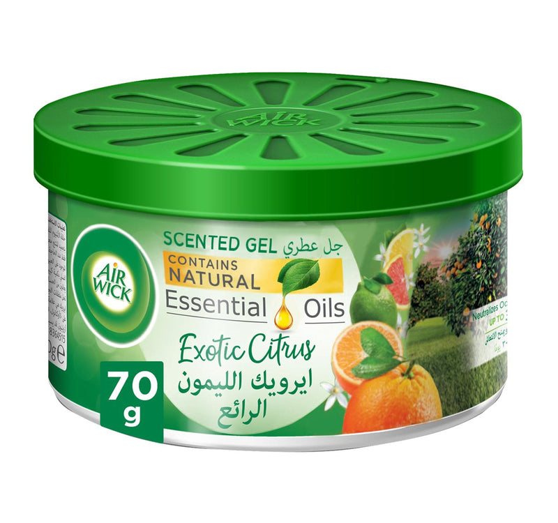 Air Wick Air Freshener Scented Gel Can Exotic Citrus Scent 70 g