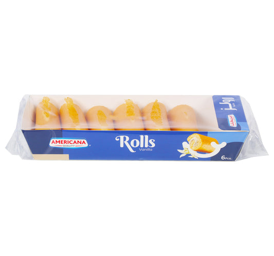 Americana Mini Roll Vanilla Cake 6 pcs 120 g