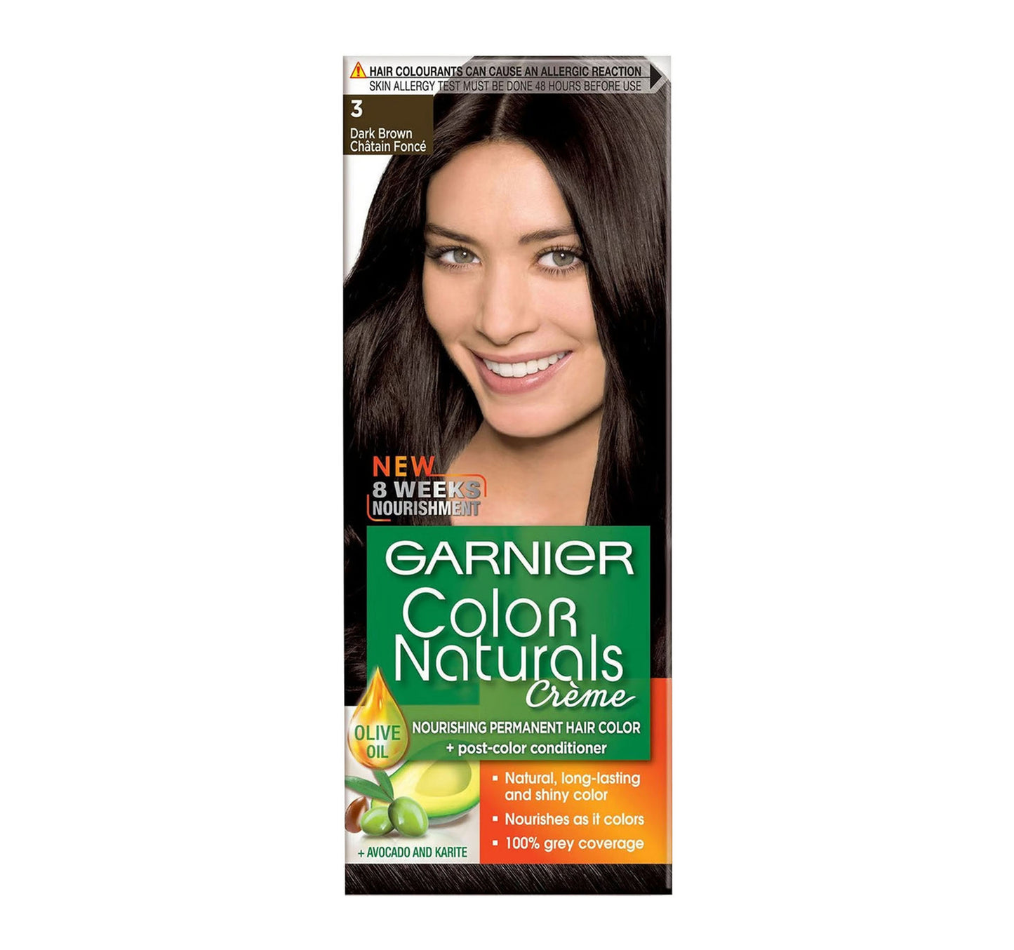 Garnier Color Naturals Creme 3 Dark Brown Value Pack 2 x 1 pkt