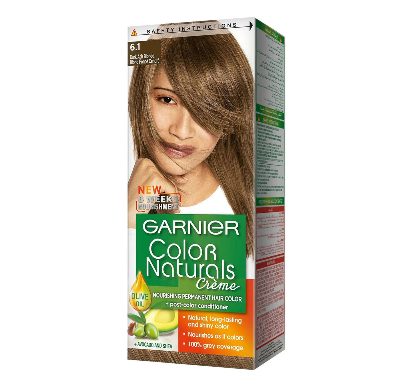 Garnier Color Naturals Creme Dark Ash Blonde 6.1 Value Pack 2 x 1 pkt