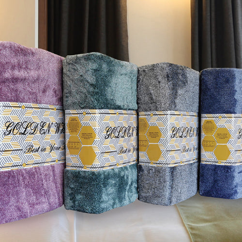 Golden Wheat Flannel Blanket 200x230cm Assorted Per Pc