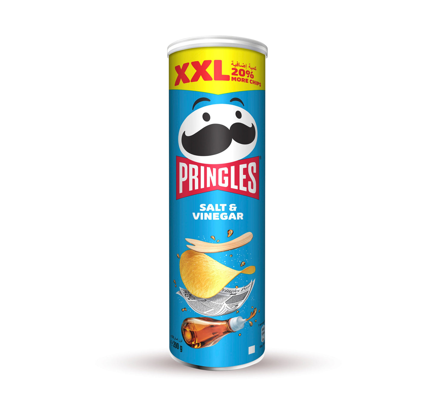 Pringles XXL Salt & Vinegar Flavoured Chips 200 g