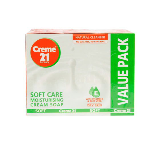 Creme 21 Soft Care Cream Soap 3 x 125 g