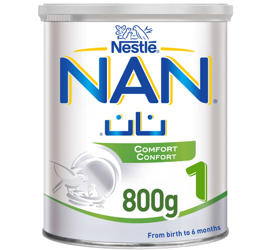 تركيبة نستله نان كومفورت 1 للرضع لعلاج المغص والإمساك 800 جرام