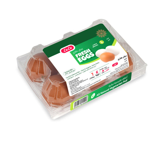 LuLu Brown Eggs Large 6 pcs