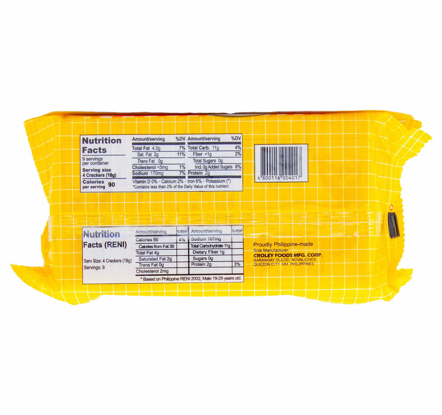 Sunflower Crackers With Real Cheese 170 g