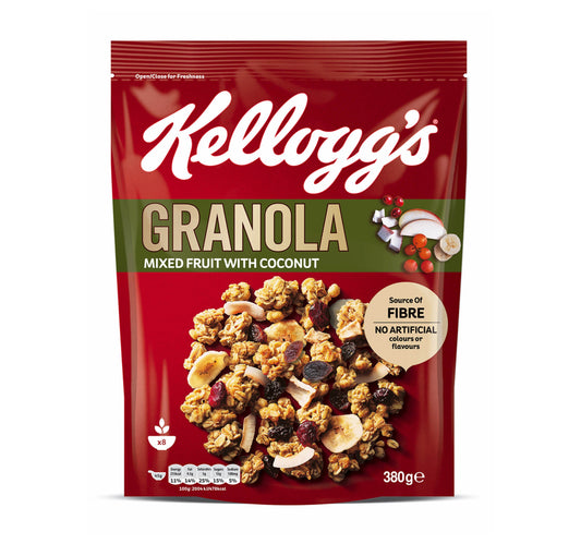 Kellogg's Granola Mixed Fruit With Coconut 380 g