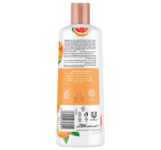 Lux Grapefruit with Vitamin C Essence & 2x Freshness Revitalizing Body Wash 250 ml