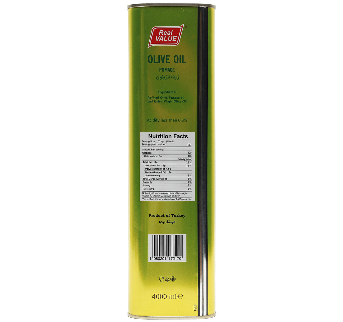 Real Value Pomace Olive Oil Value Pack 4 Litre