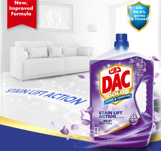 Dac Gold Multi-Purpose Disinfectant & Liquid Cleaner Lavender 3 Litres