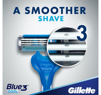 Gillette Blue 3 Cool Men's 3-Bladed Disposable Razor 8 pcs