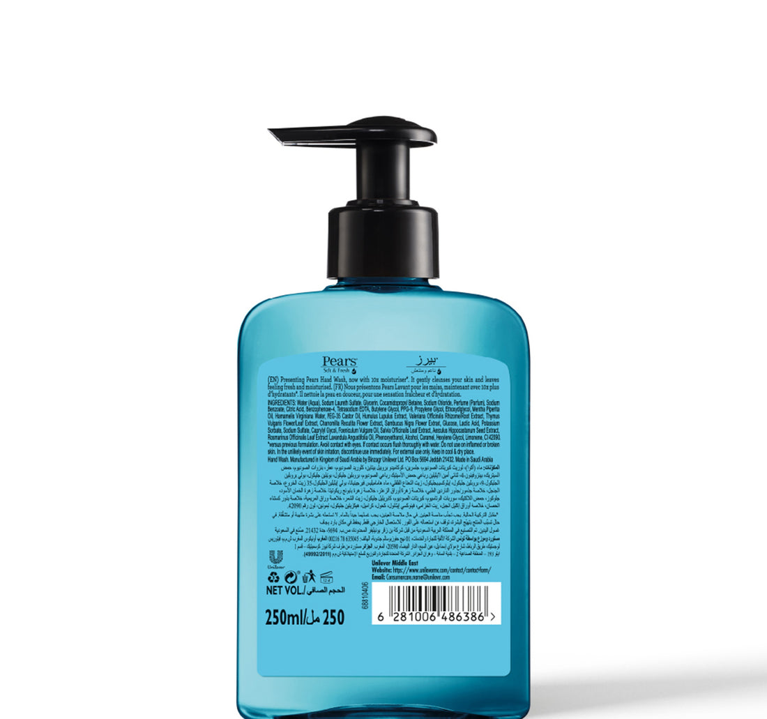 Pears Soft and Fresh Hand Wash with Mint Extracts 250 ml