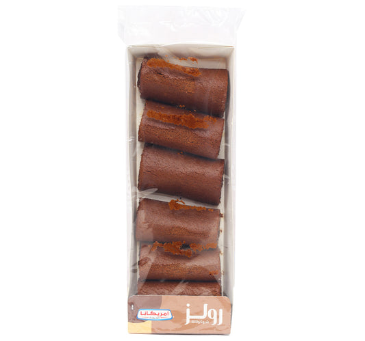 Americana Mini Roll Chocolate Cake 6 pcs 120 g