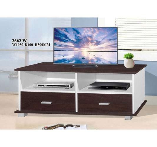 Maple Leaf Wooden TV Cabinet Stand2662W Wenge&White