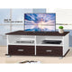 Maple Leaf Wooden TV Cabinet Stand2662W Wenge&White