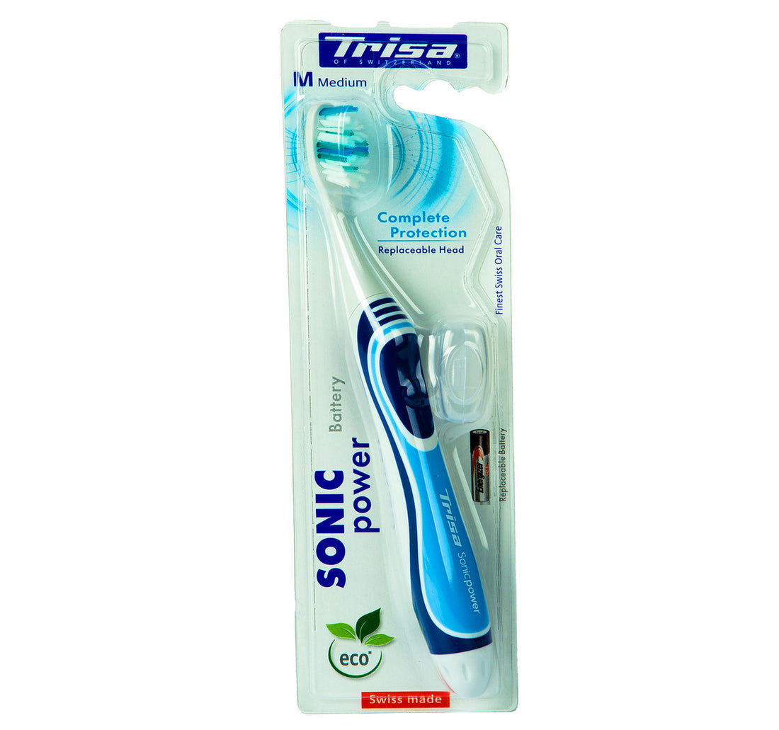 Trisa Sonic Power Battery Complete Protection Toothbrush Medium 1 pc