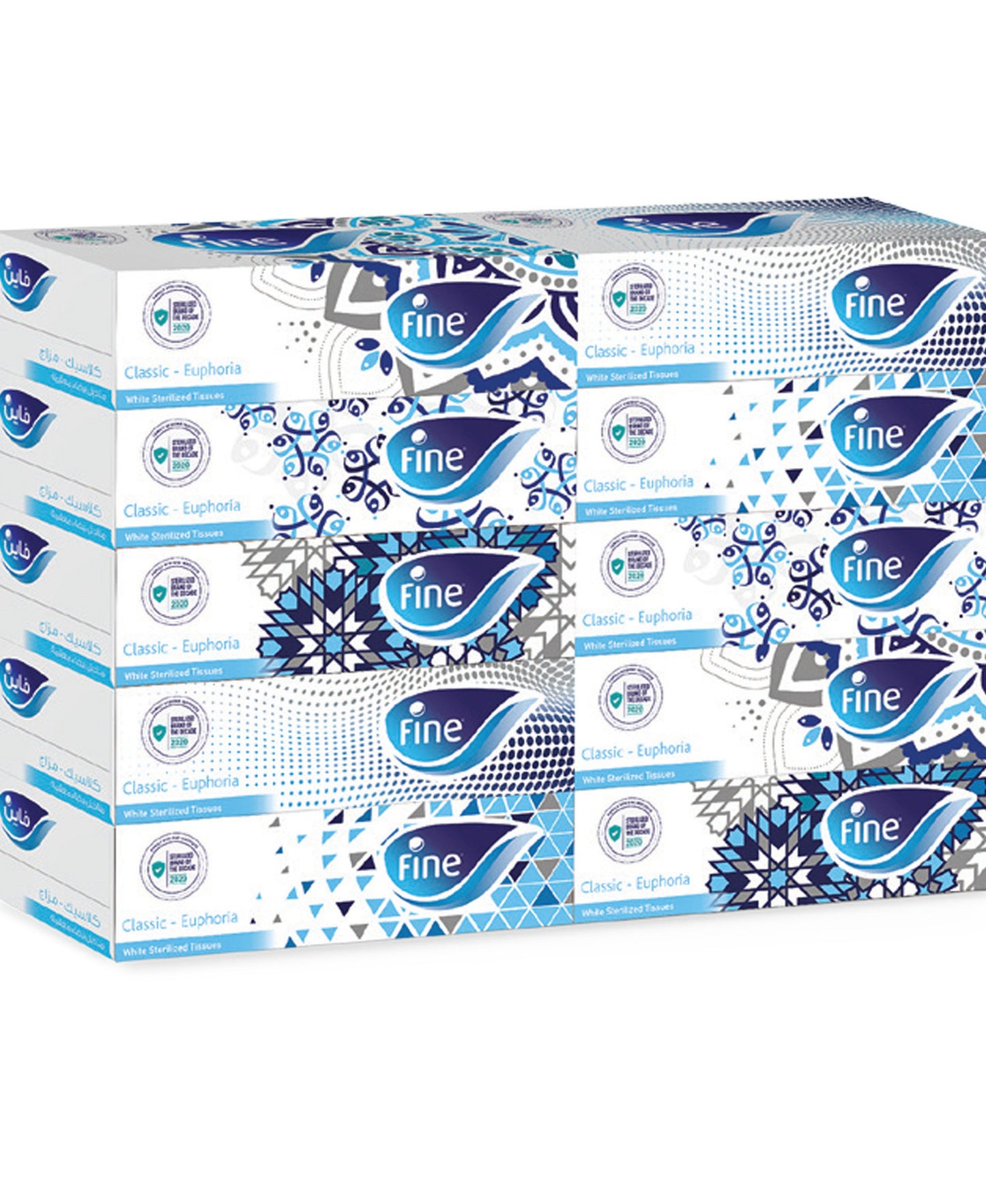 مناديل وجه فاخرة 130 ورقة × طبقتين 7+3