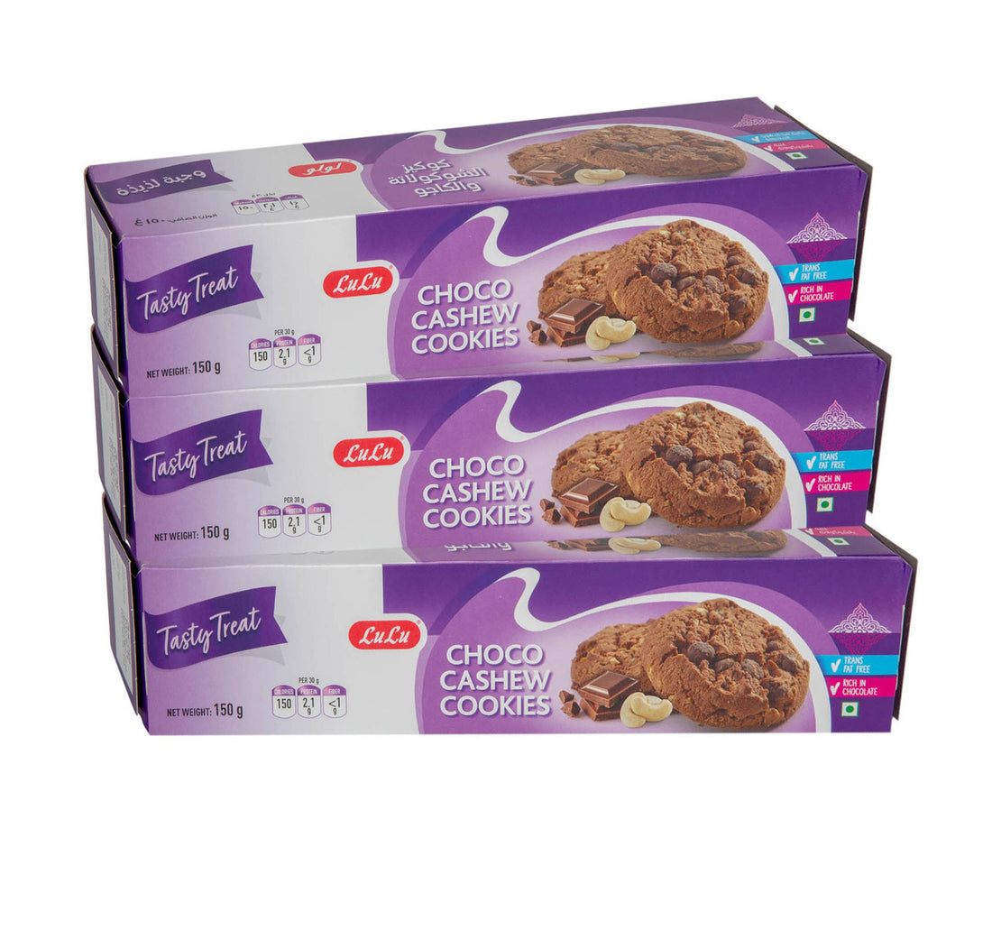 LuLu Choco Cashew Cookies 3 x 150 g